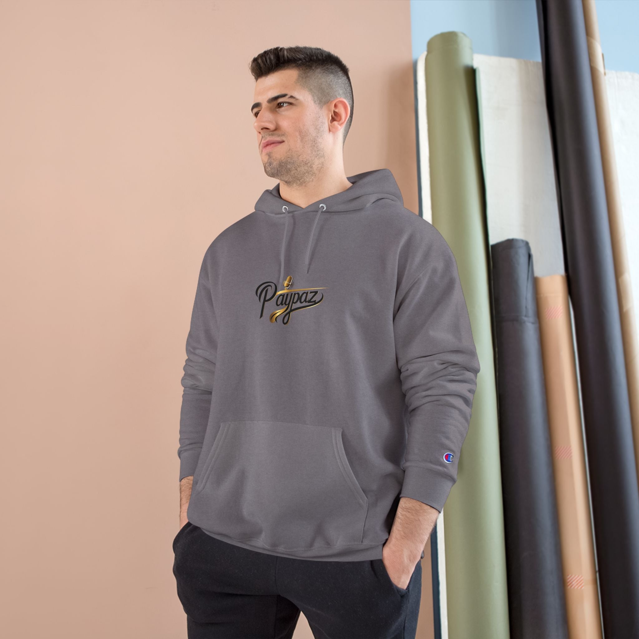 Paypaz Champion Hoodie | Cozy Unisex Sweatshirt for Casual Wear, Gift for Friends, Streetwear Style, Ideal for Fall or Winter