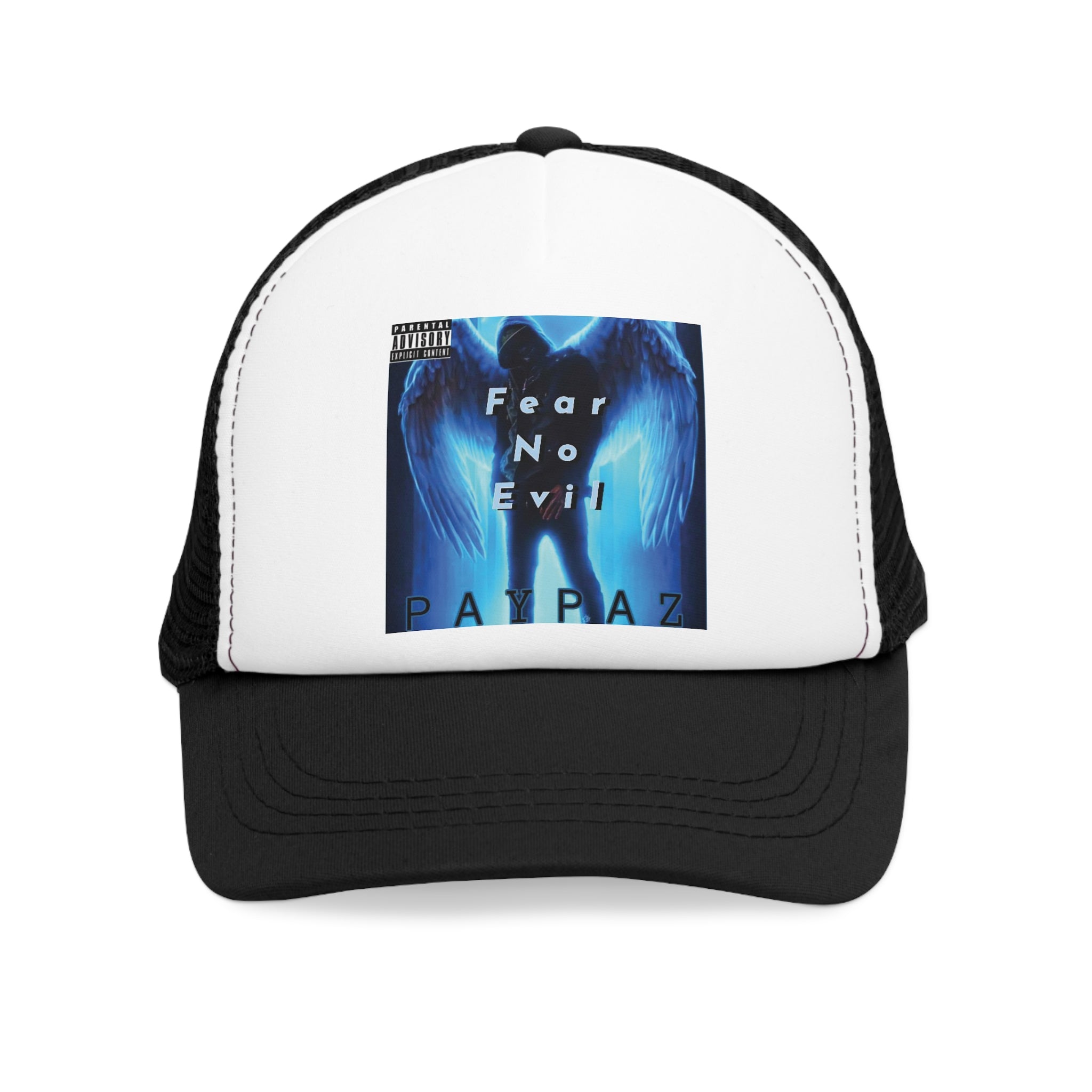 PAYPAZ Fear No Evil Mesh Cap - Stylish Trucker Hat for All Occasions, Perfect Gift for Music Lovers, Festivals, and Casual Wear